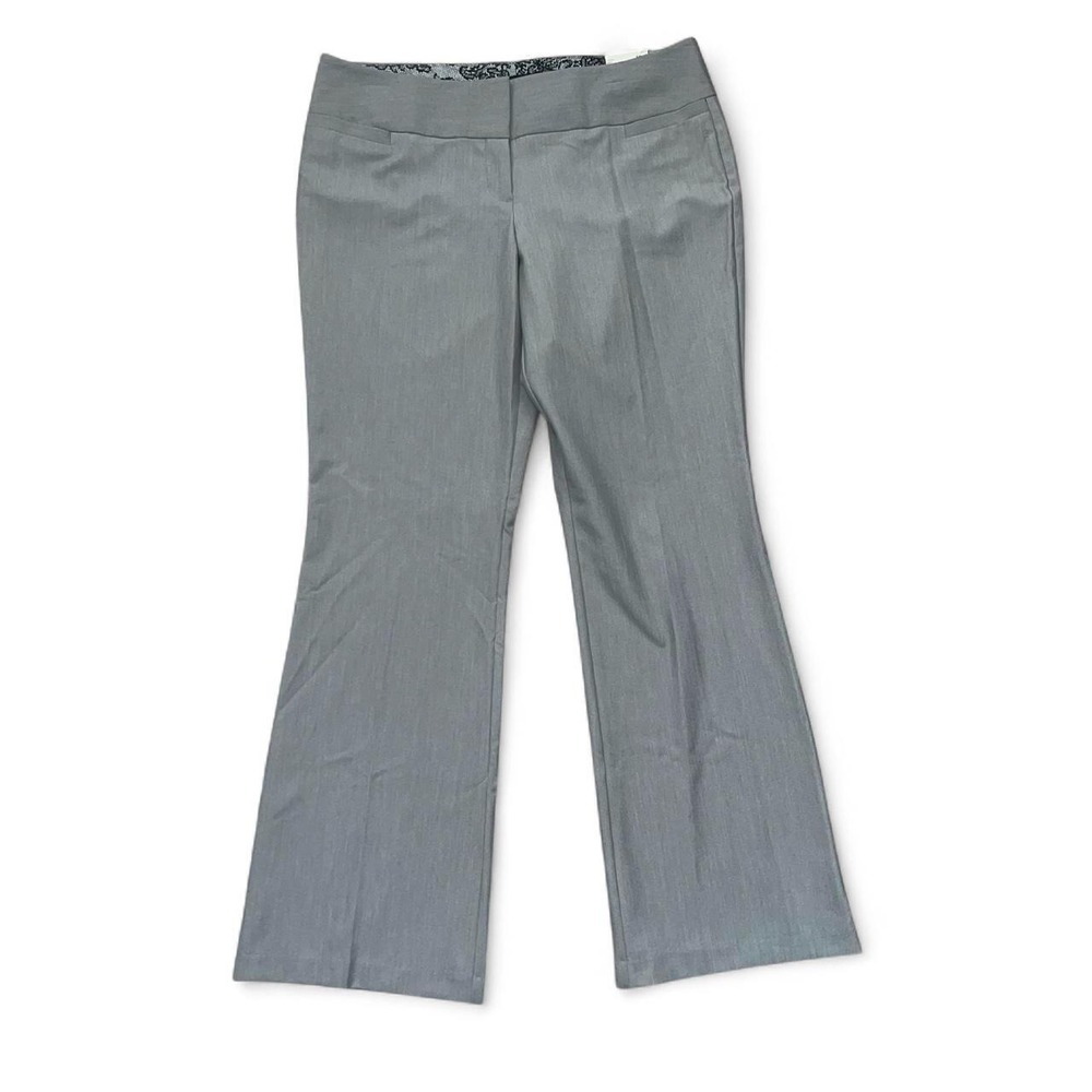 simply styled by sears gray bootcut dress pants women's 12a nwt